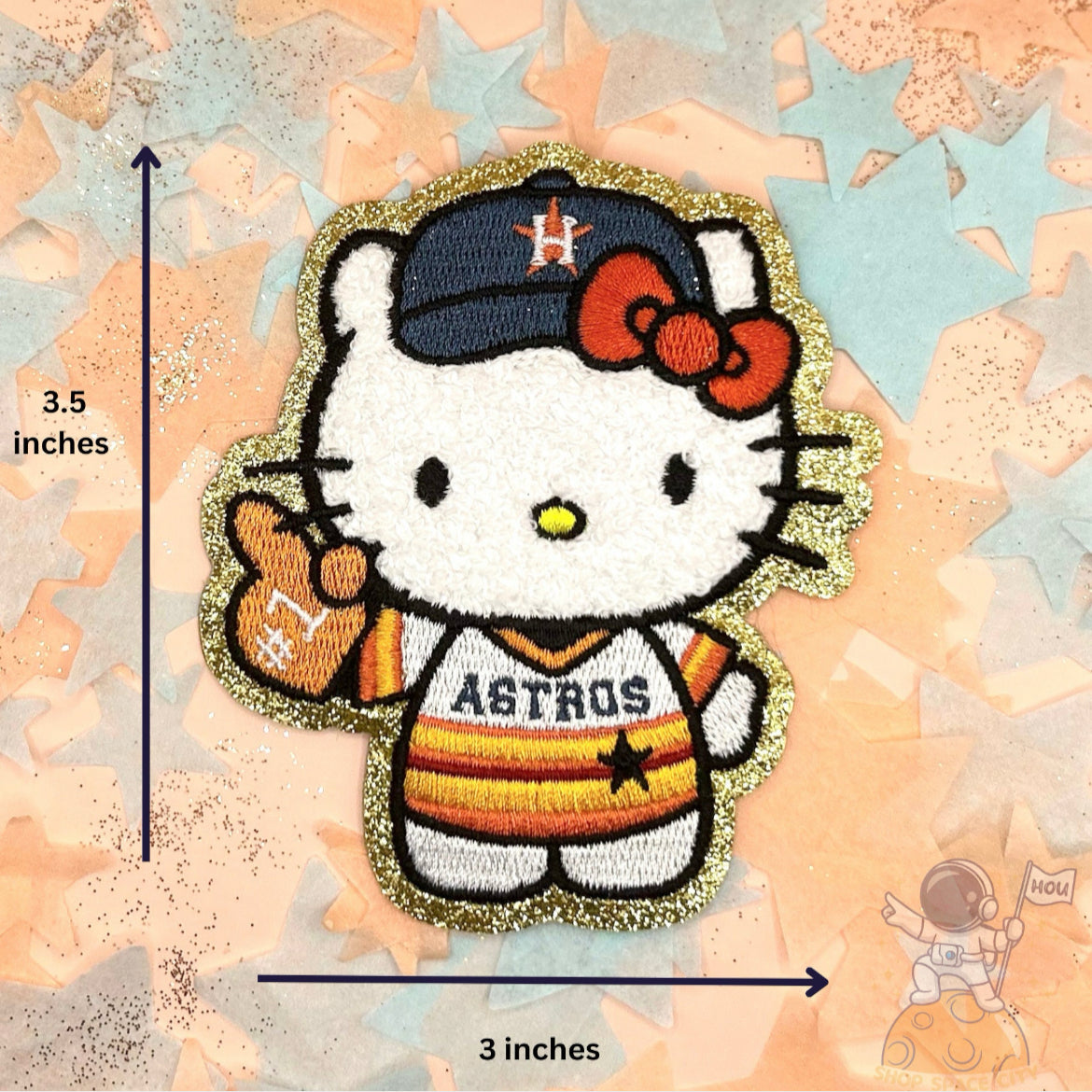 Kitty cheers for Astros Patch