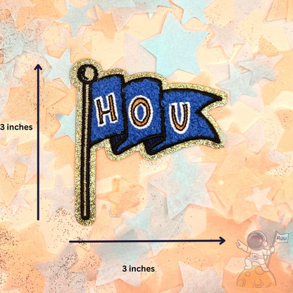 HOU Flag Patch | Houston Astros | Baseball | Mascot | World Series Champions