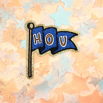 HOU Flag Patch | Houston Astros | Baseball | Mascot | World Series Champions